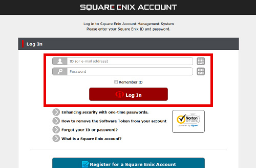 SquareEnix Security Token available