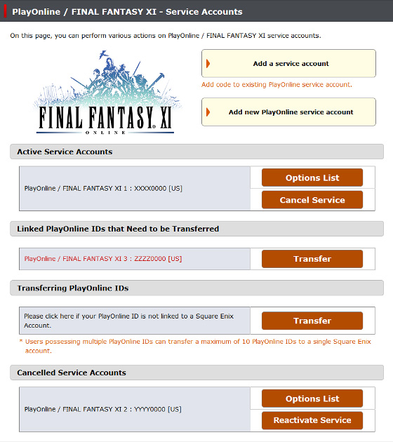 Using a Square Enix Account, FFXIclopedia