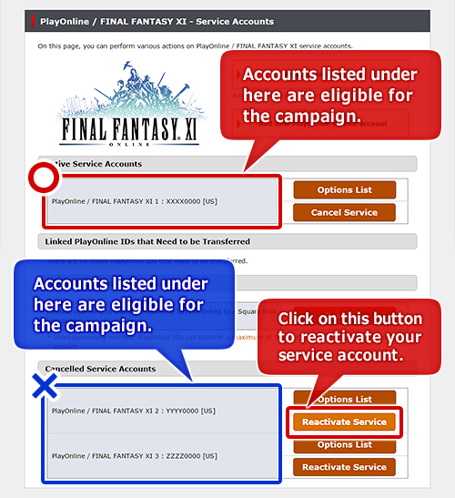 Transferring to a Square Enix Account