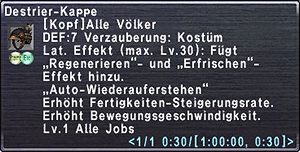 Destrier-Kappe