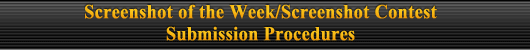 Screenshot of the Week/Screenshot Contest submission Procedures