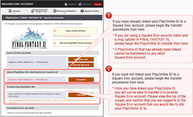 Using a Square Enix Account, FFXIclopedia