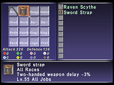 Grips, FFXI, Equipment